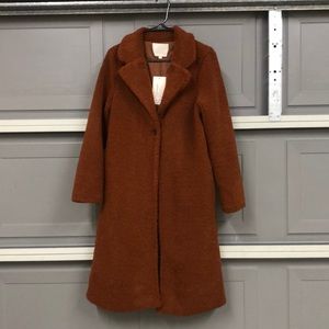 LULU’S Oversized Faux Fur Teddy Coat